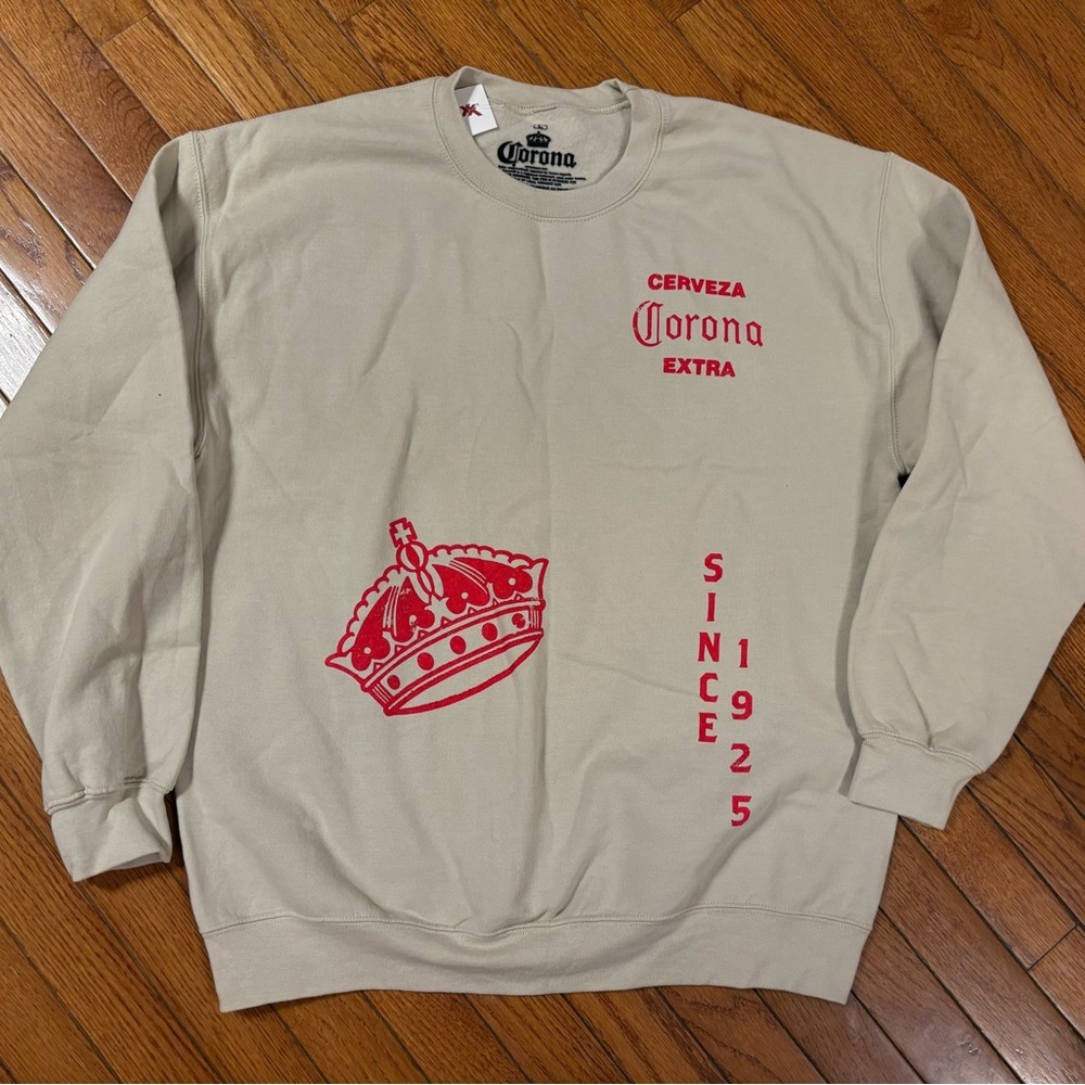 Corona Beige Crewneck Sweatshirt